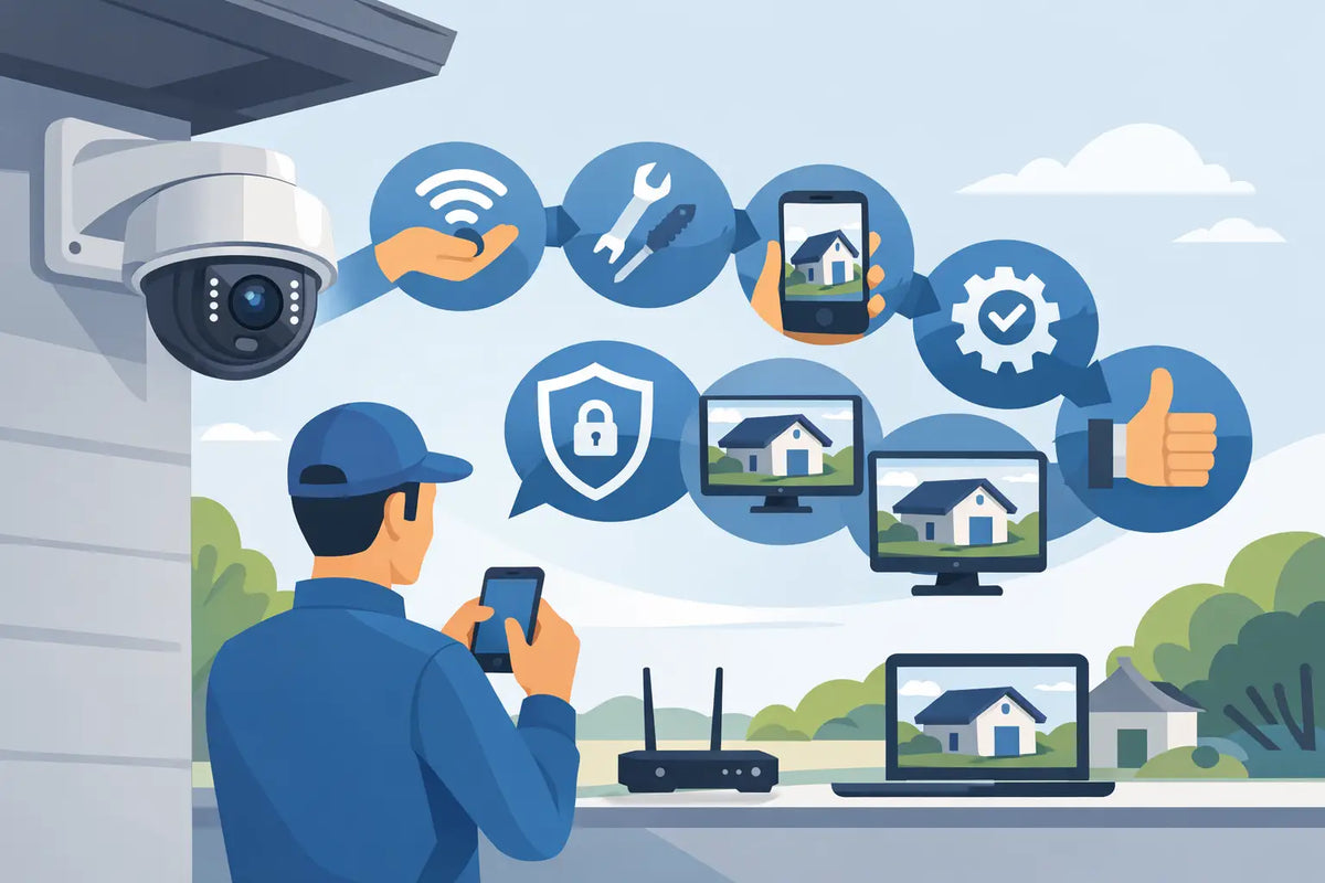 IP camera buiten instellen in 7 stappen