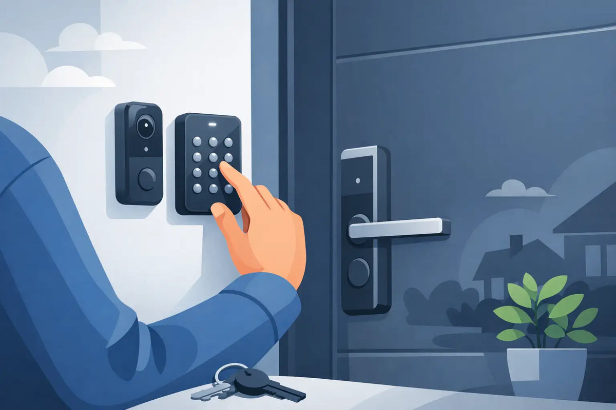Hoe monteer je een keypad bij je voordeur?