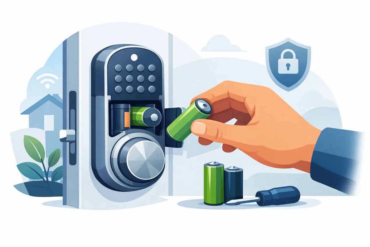 Smart lock batterij vervangen zonder gedoe