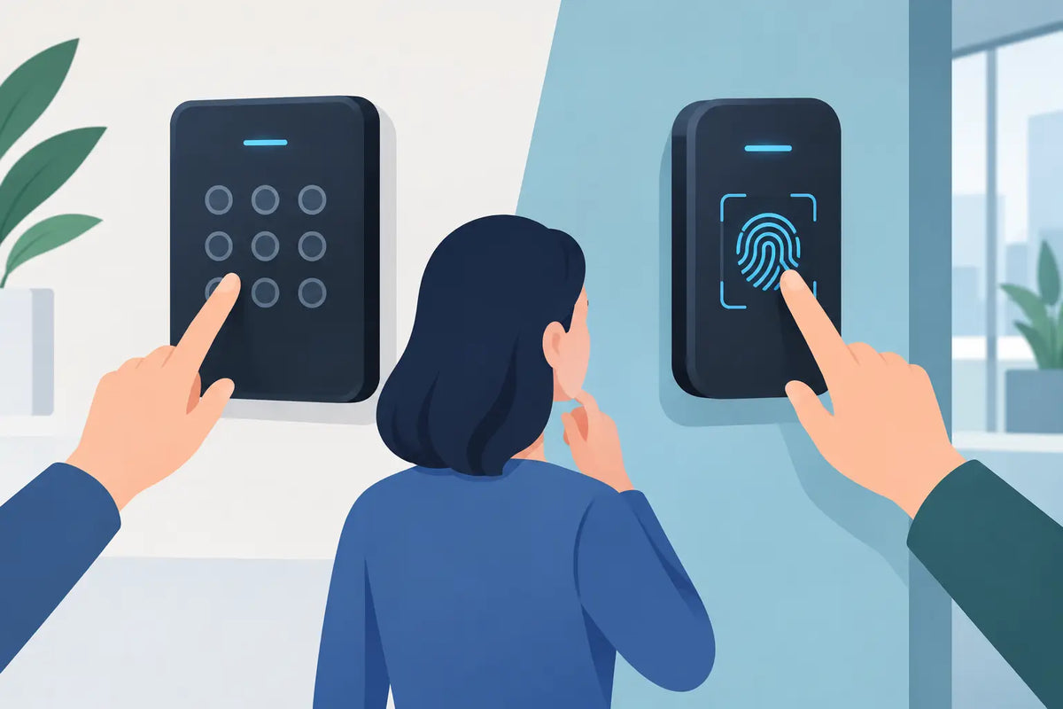 Pincode versus vingerafdruk toegang kiezen