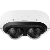 Hanwha PNM-7082RVD P Series Vooraanzicht dubbele camera vooruitkijkend