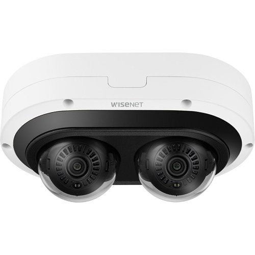 Hanwha PNM-7082RVD P Series Vooraanzicht dubbele camera vooruitkijkend
