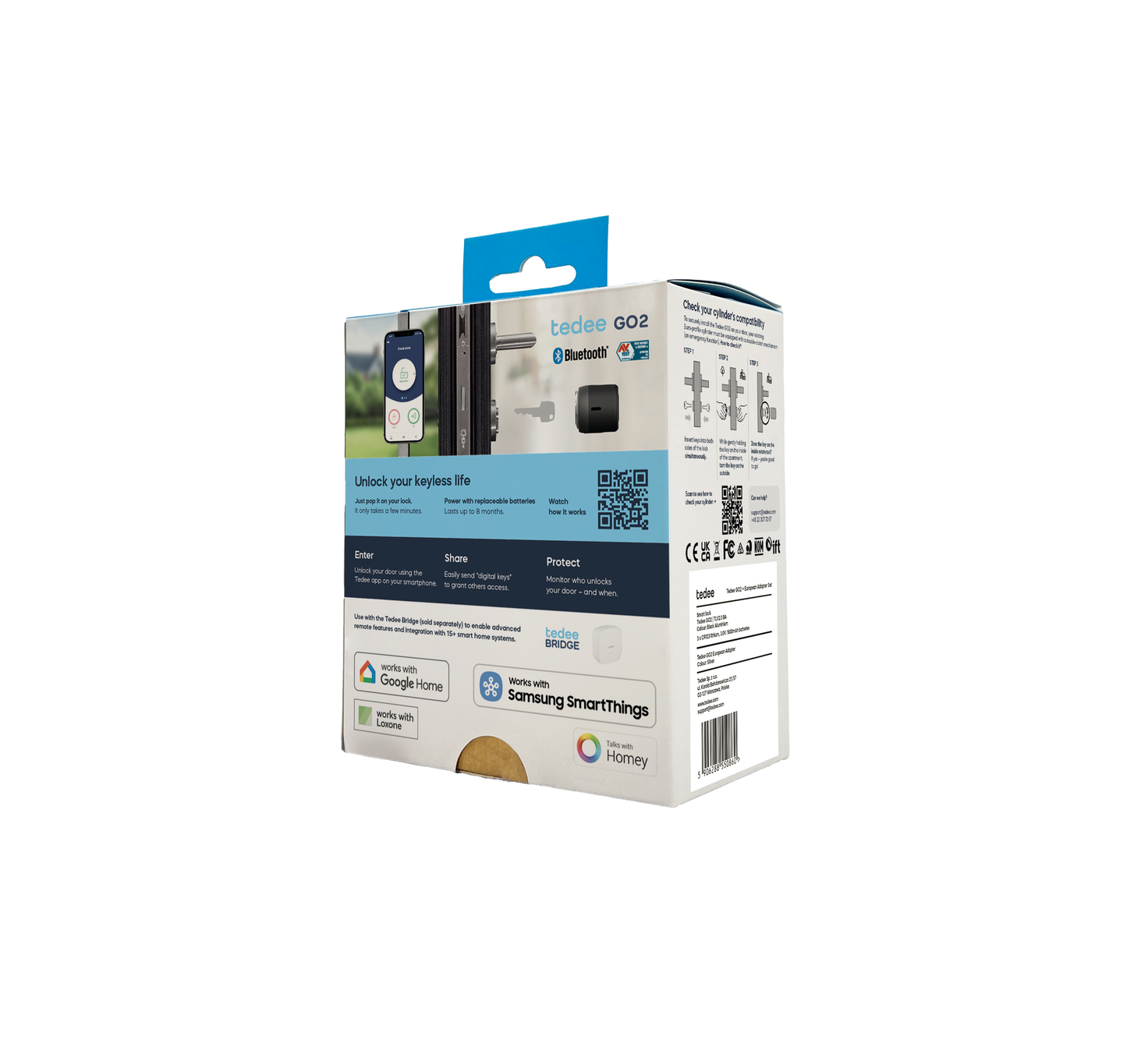 Tedee Go2 – Slim Deurslot